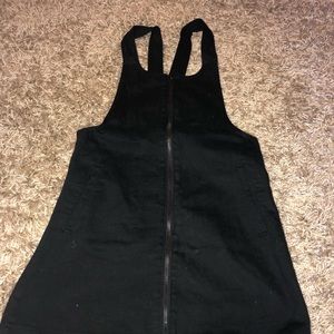 BLACK OVERALL DRESS